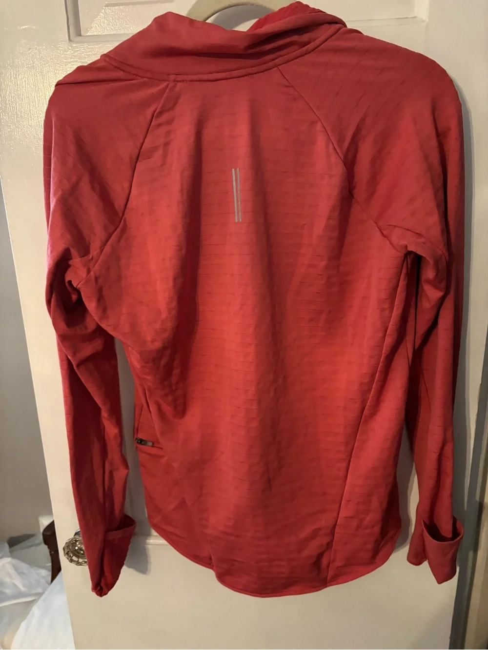 Nike Women's Coral Pink Half-Zip Running Top
